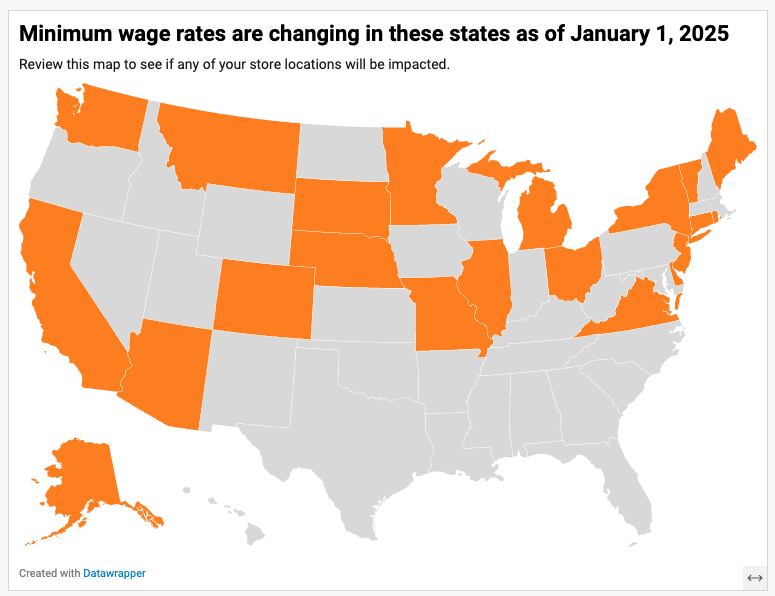 Stay Ahead 2025 Minimum Wage Updates Coming for Restaurant Operators